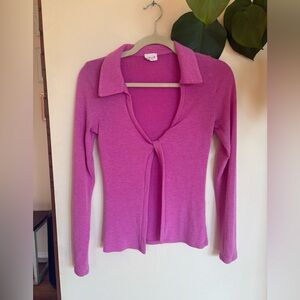 Le lis - Pink Open Front Top